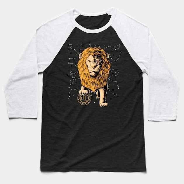 Leo Birthday Gift July August Zodiac Leo Person Lion Lover Baseball T-Shirt by Blink_Imprints10